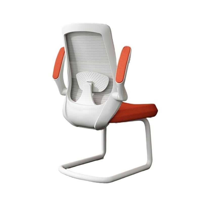 Orange Mesh Office Chair with Adjustable Armrests E138504