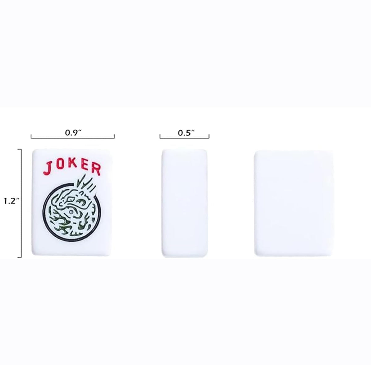 American Mahjong Game Set, 166 White Tiles, 4 Color Rack/Pushers, Black Carrying Bag K35545