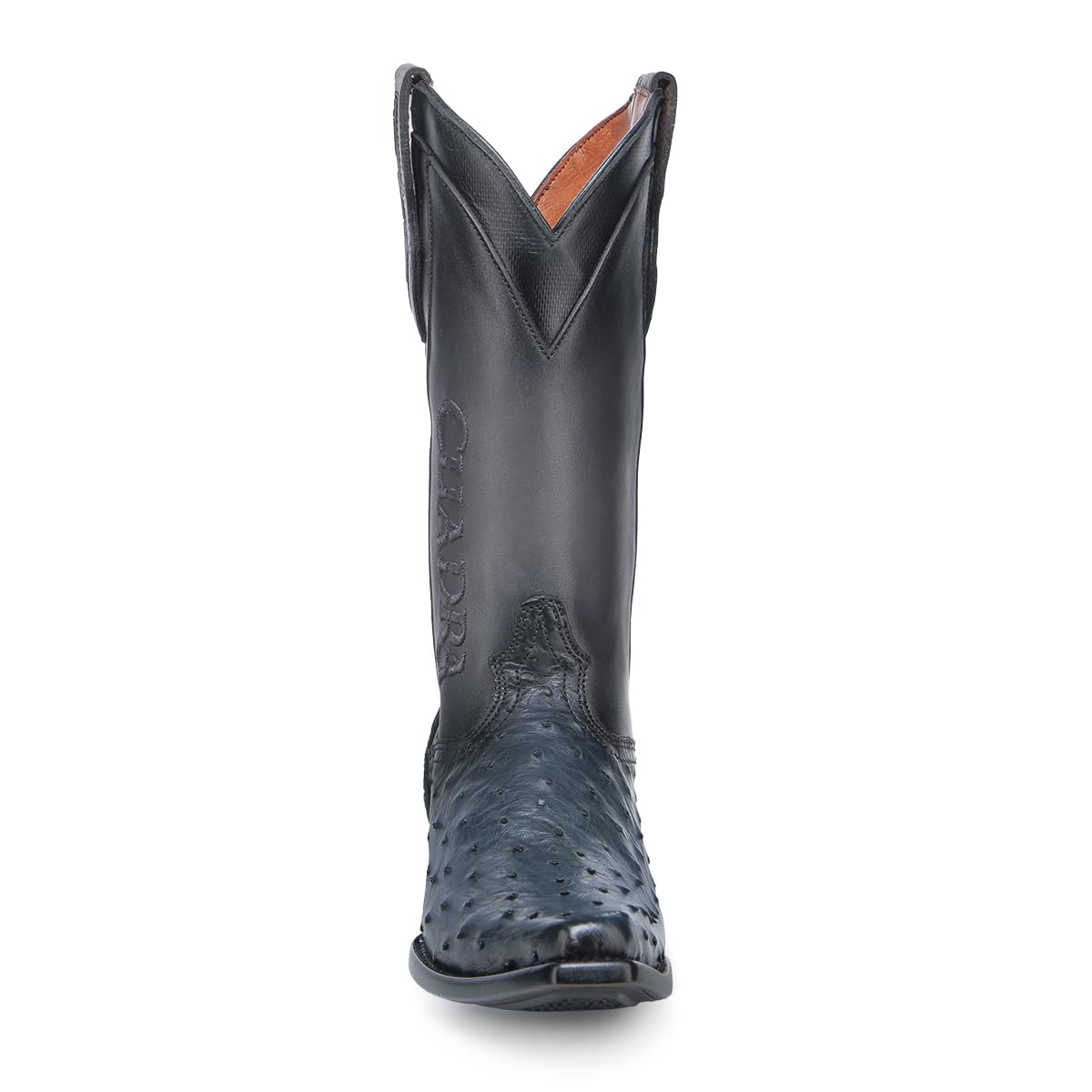 Ostrich Leather Western Boots N3684