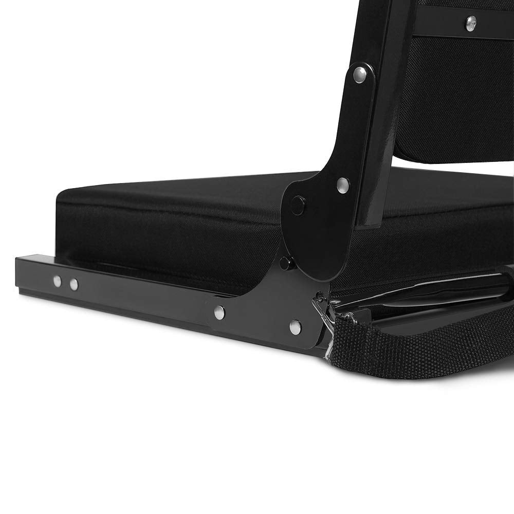 Black Portable Stadium Seats with Back Support Q61571