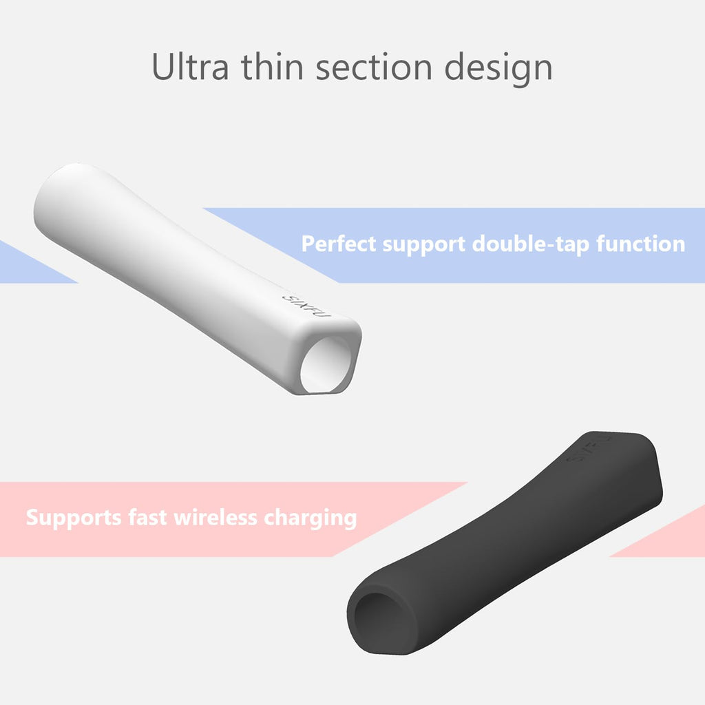 Black White 2 PCS Stylus Pen Grip M379