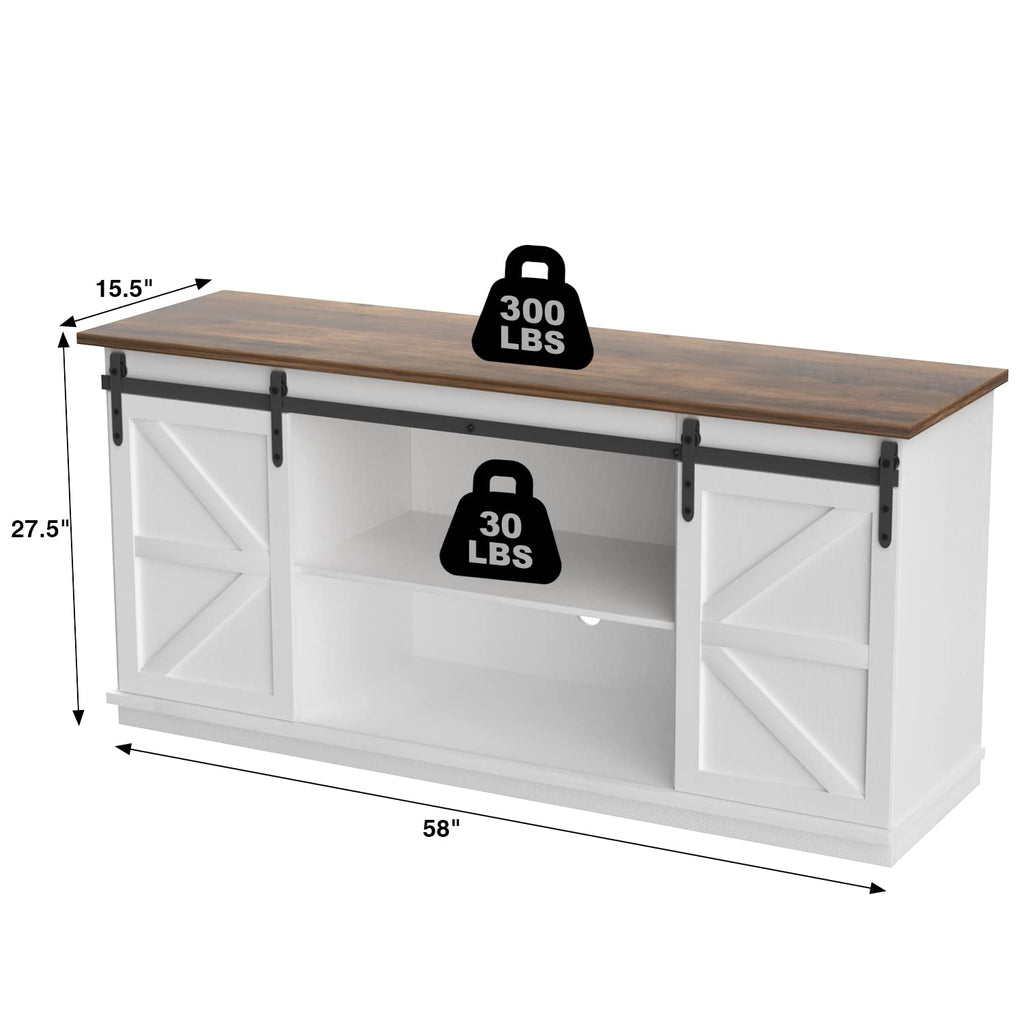Bright White TV Stand for 65 Inch TV Q2117
