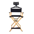 Gold Extra Tall Foldable Makeup Chair B790