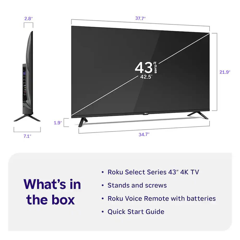 43" 4K Smart TV A80117