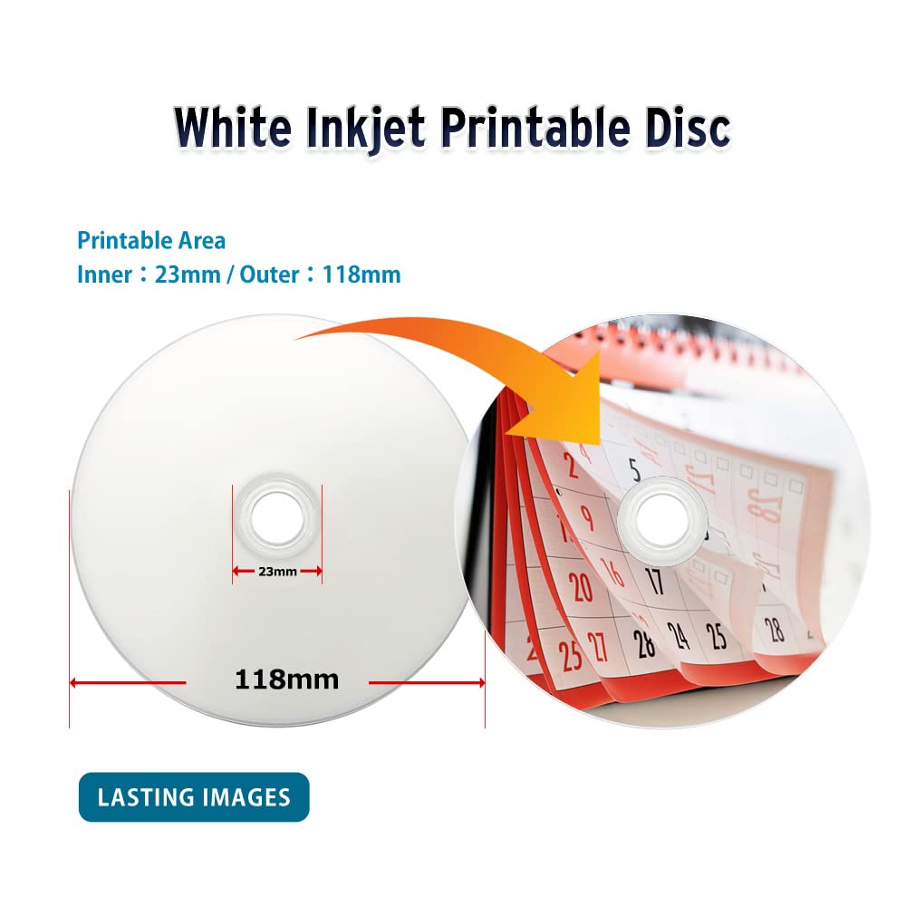 50GB White Inkjet Printable Blu-ray 25-Pack C2274