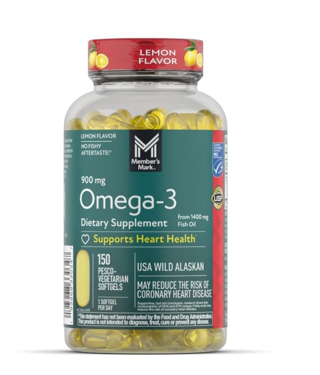 Omega-3 Fish Oil Softgels 900 mg 150 ct E822042
