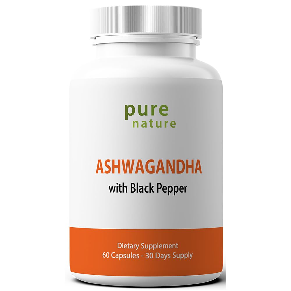 Ashwagandha with Black Pepper Extract 60 Veggie Capsules S151940