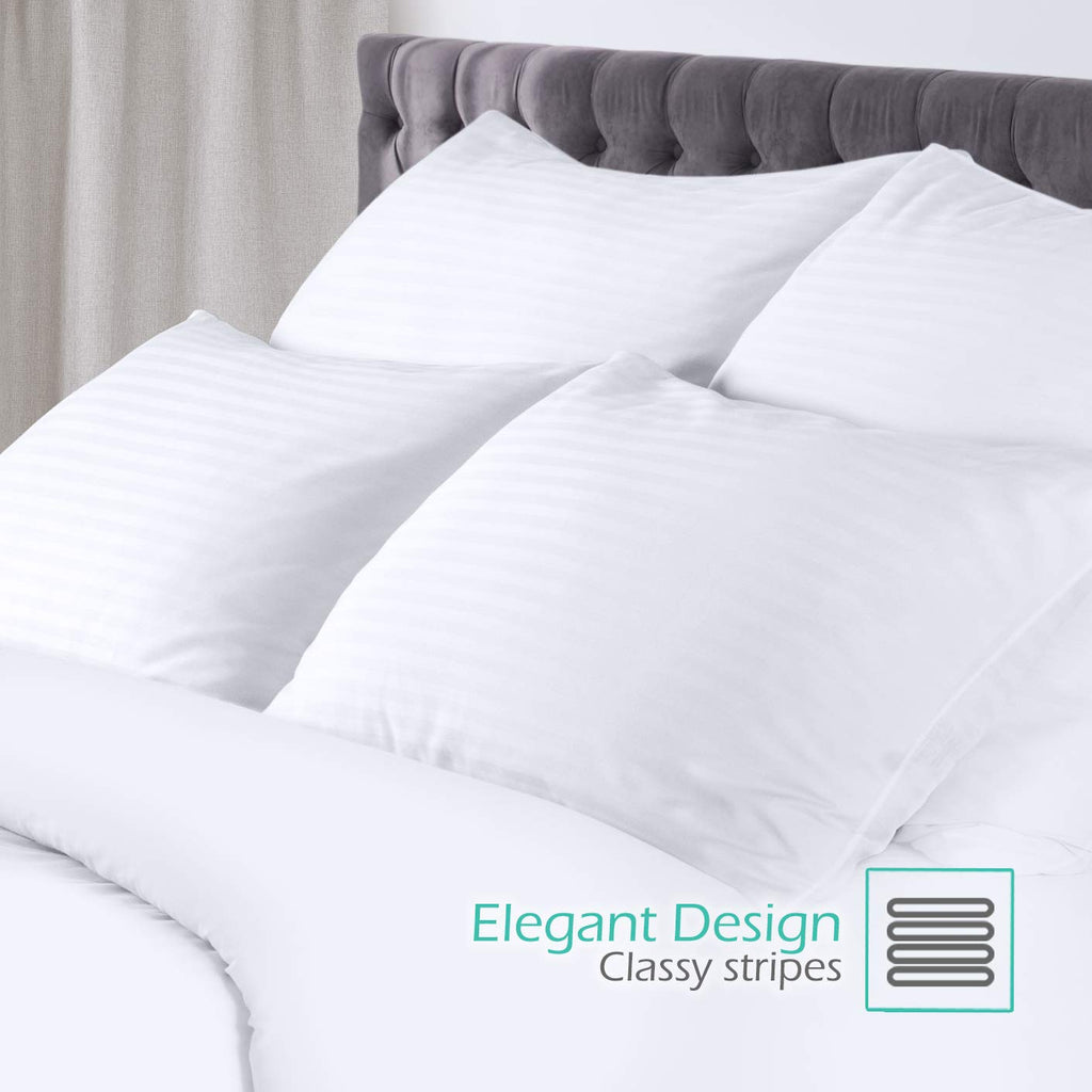 Queen Size Cotton Down Alternative Pillows Set of 2 N524