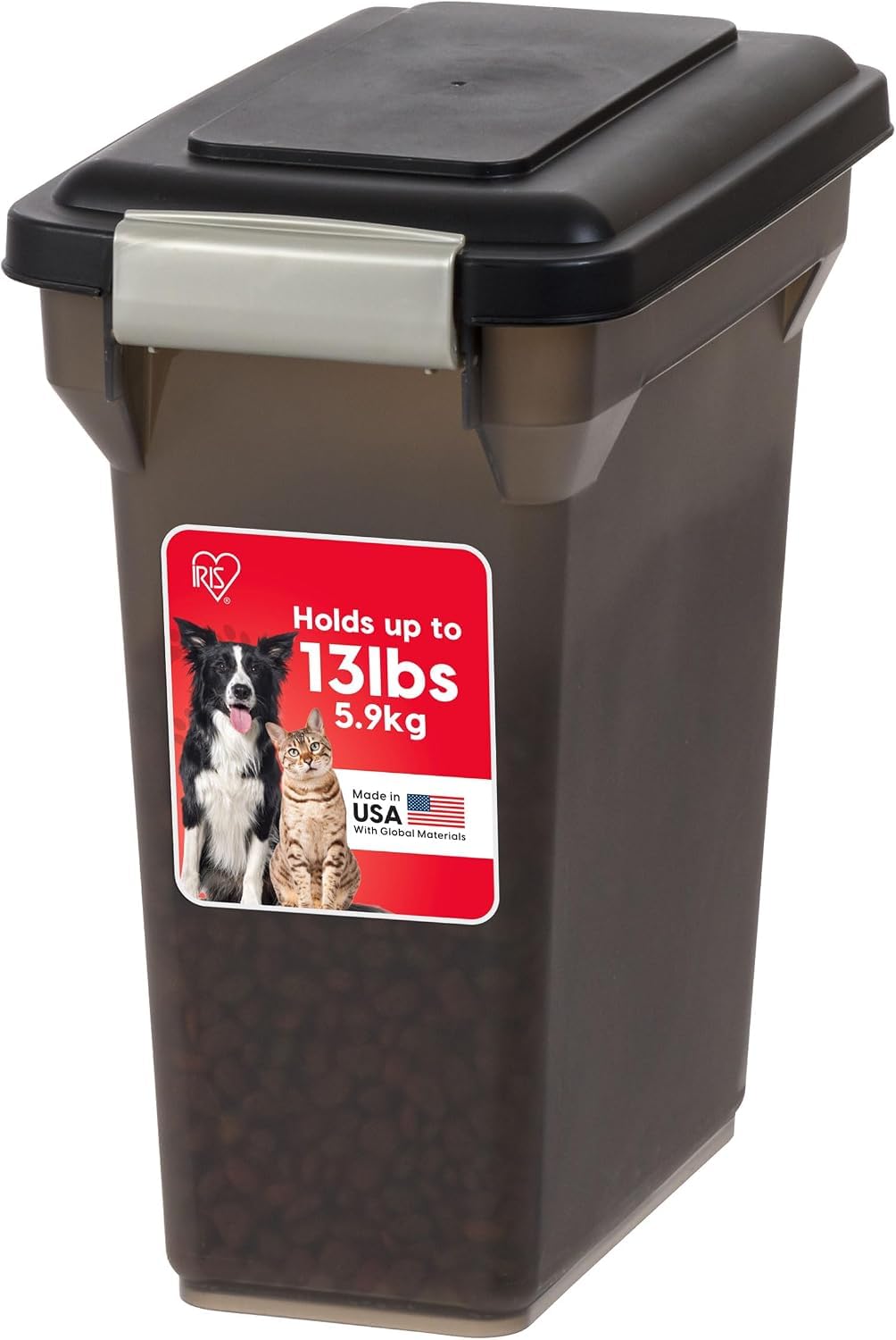 Dog Food Storage Container Up to 13 lbs Smoke T36526