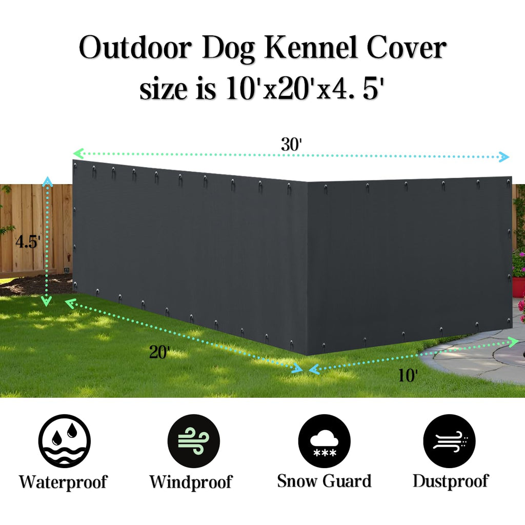 600D Waterproof Oxford Fabric Kennel Cover with Storage Bag L982538