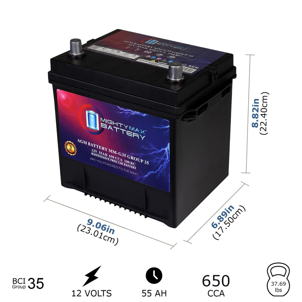 12V 55Ah AGM Replacement Battery Z8724