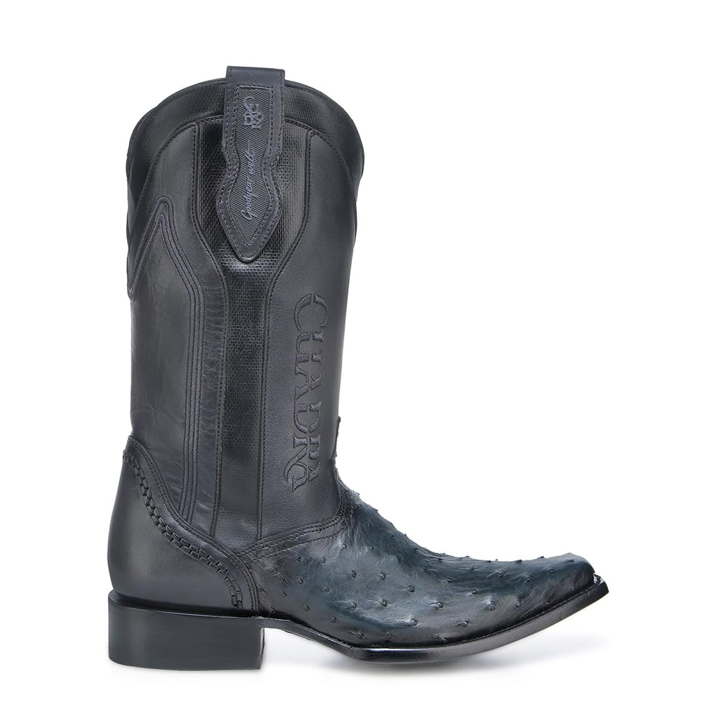 Ostrich Leather Western Boots N3684