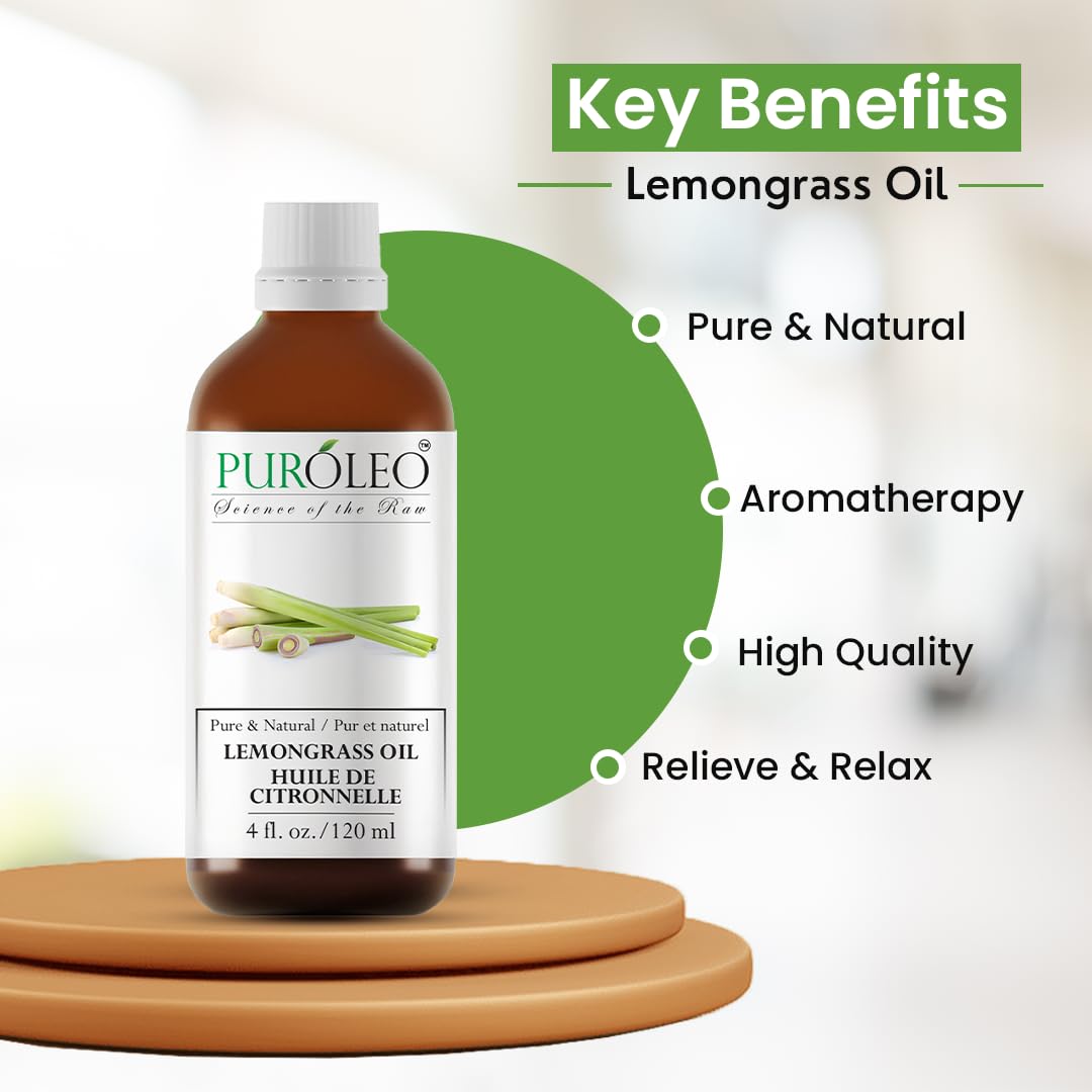 Lemongrass Essential Oil 4 Fl Oz F789311