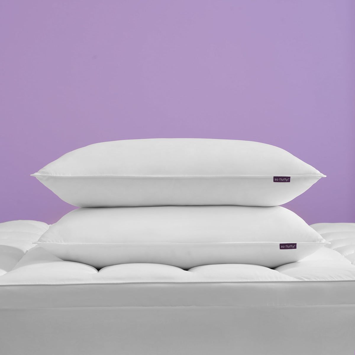 King Size Set of 2 Down Alternative Bed Pillows U350315