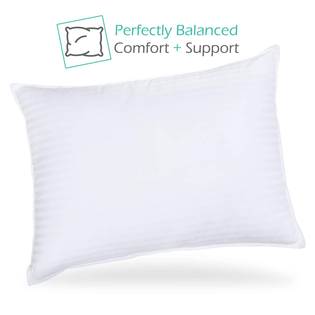 Queen Size Cotton Down Alternative Pillows Set of 2 N524