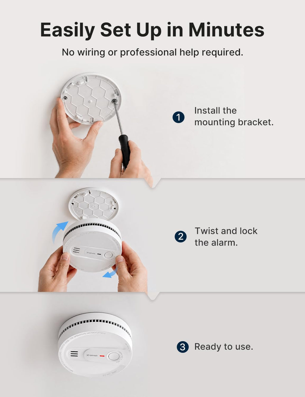 Smoke Detector 10-Year Battery 3-Pack W935058