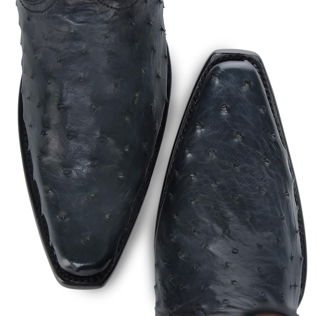 Ostrich Leather Western Boots N3684