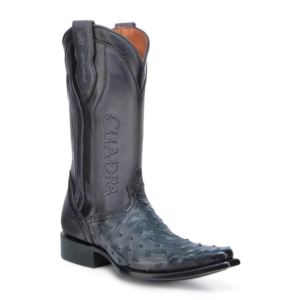 Ostrich Leather Western Boots N3684