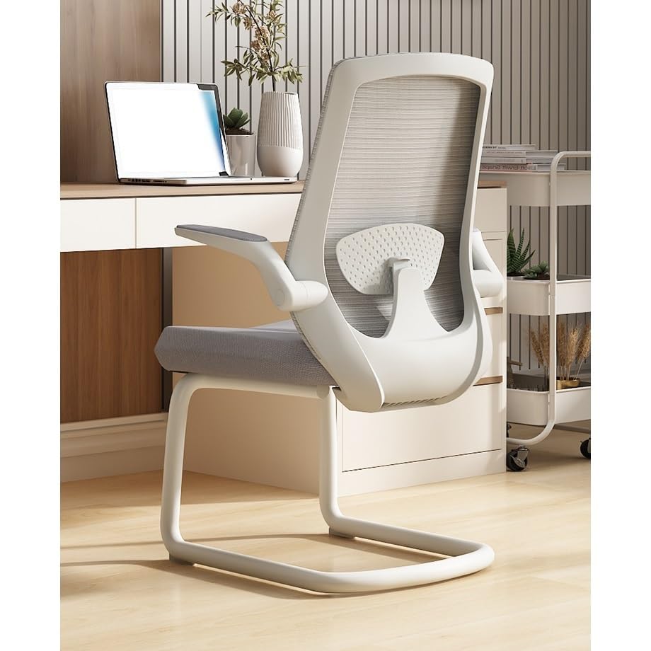 Orange Mesh Office Chair with Adjustable Armrests E138504