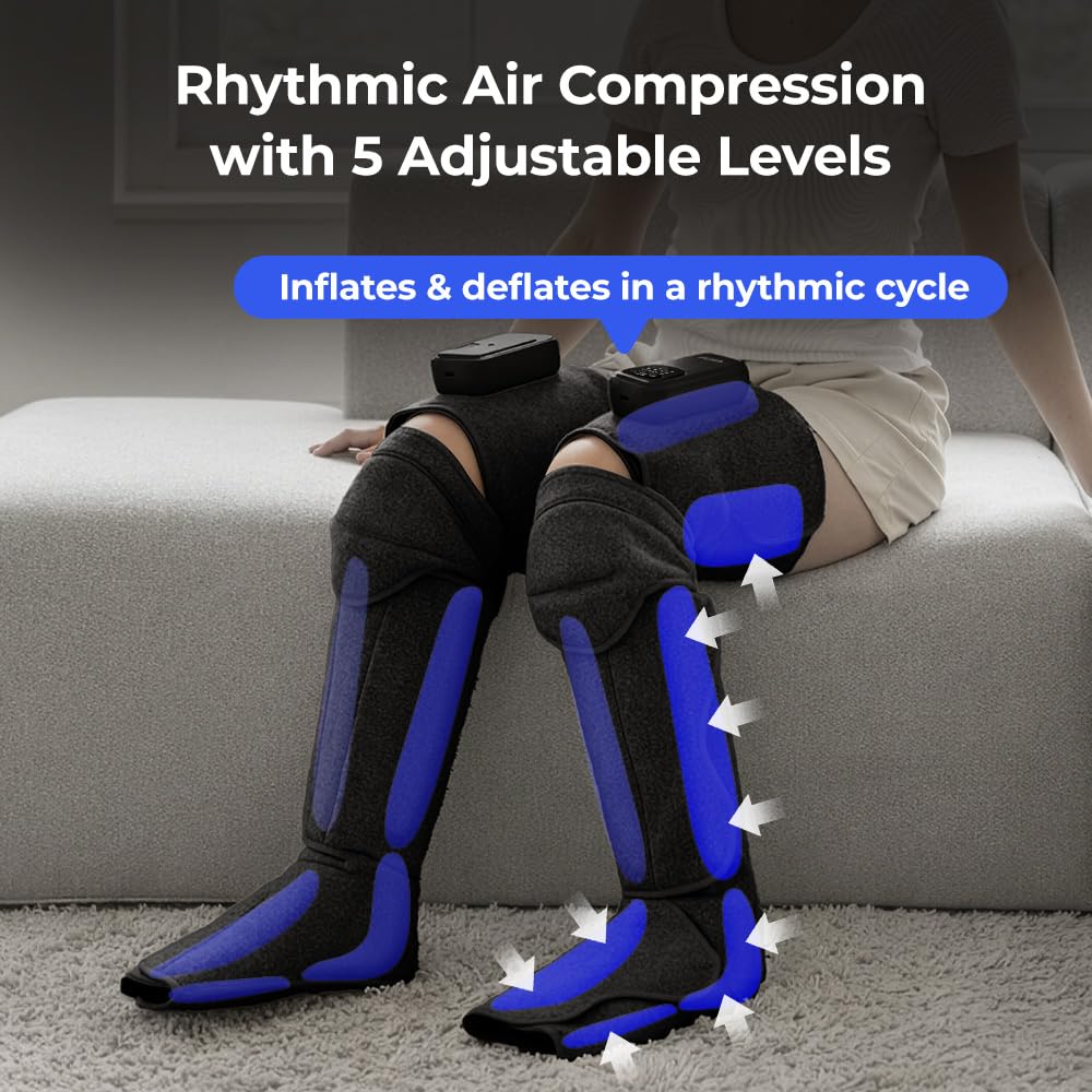 Cordless Full Leg Massager with Knee & Sole Heat K514