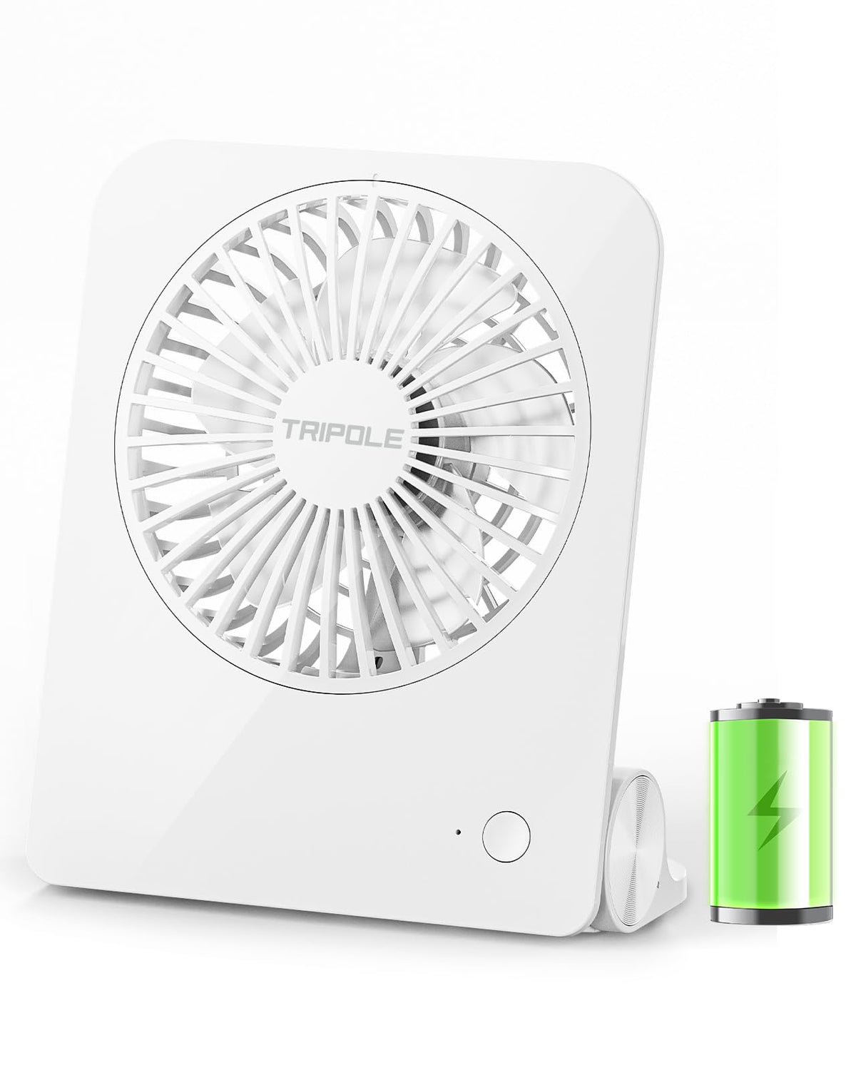 Small Portable Desk Fan 2000 mAh Rechargeable Battery 4.5 Inch M51552