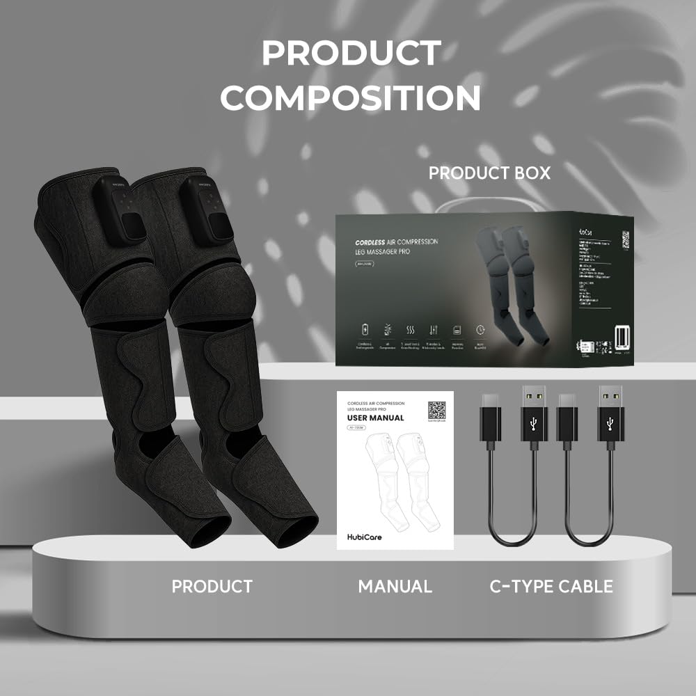 Cordless Full Leg Massager with Knee & Sole Heat K514