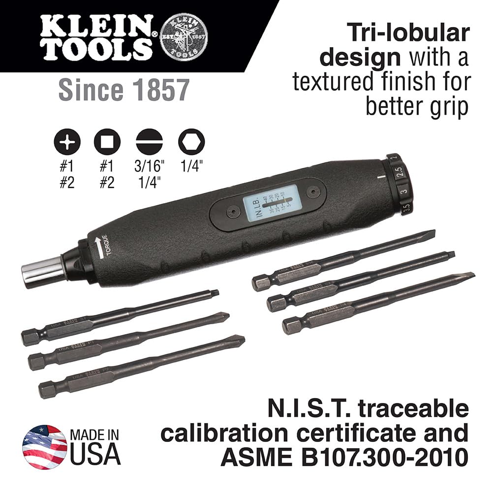 Screwdriver Set with Phillips Slotted Square Bits 6-Piece F112571