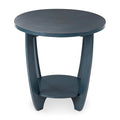 Round End Table with Storage Shelf Q9272