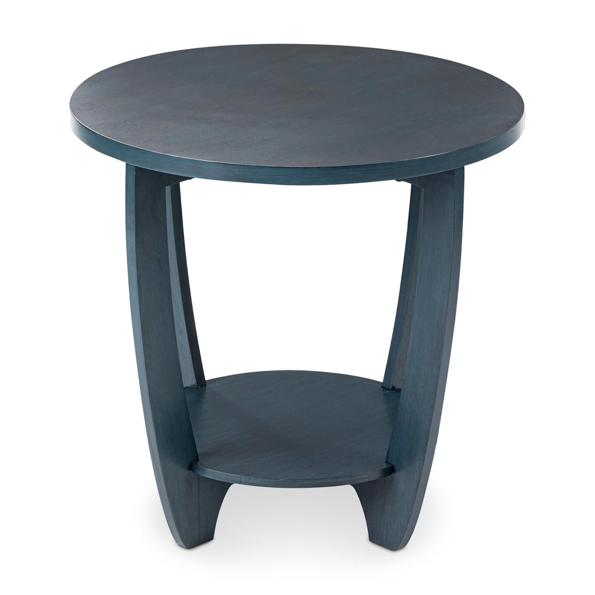 Round End Table with Storage Shelf Q9272