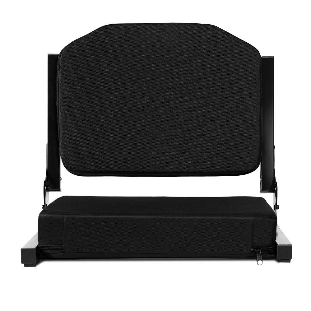 Black Portable Stadium Seats with Back Support Q61571