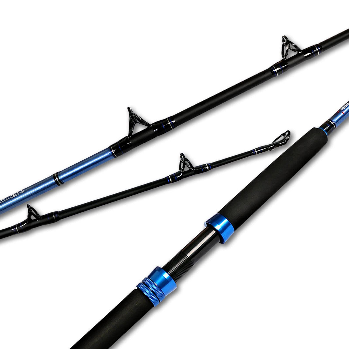 1-Piece 2-Piece Saltwater Trolling Rod Conventional Boat Fishing Pole T9842