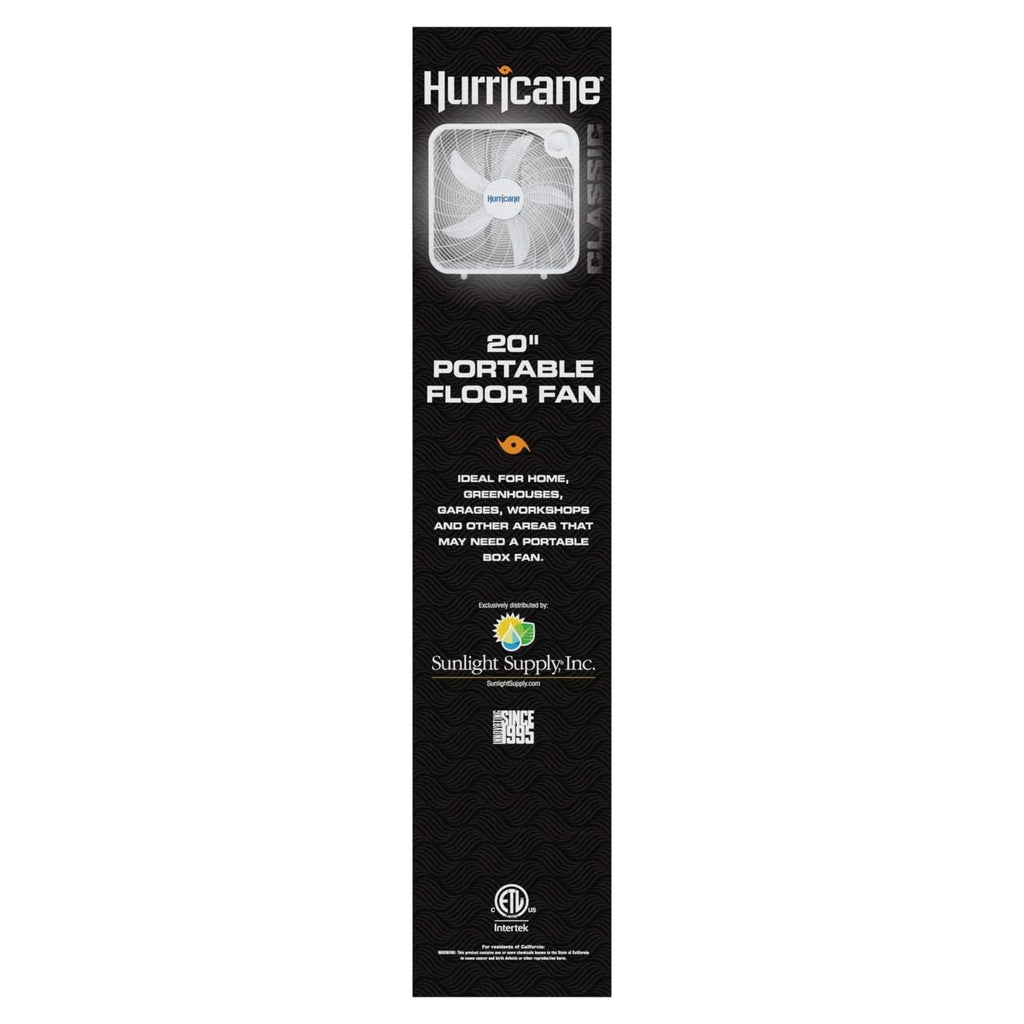 Black 3 Speed 20in Floor Box Fan H719