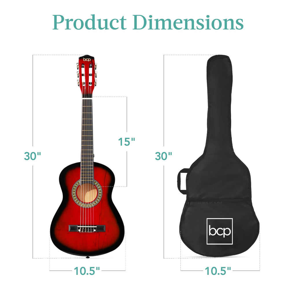 30in Kids Acoustic Guitar Starter Kit with Case I4222