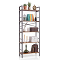 5-Tier Arched Bookcase with Side Rails H592242