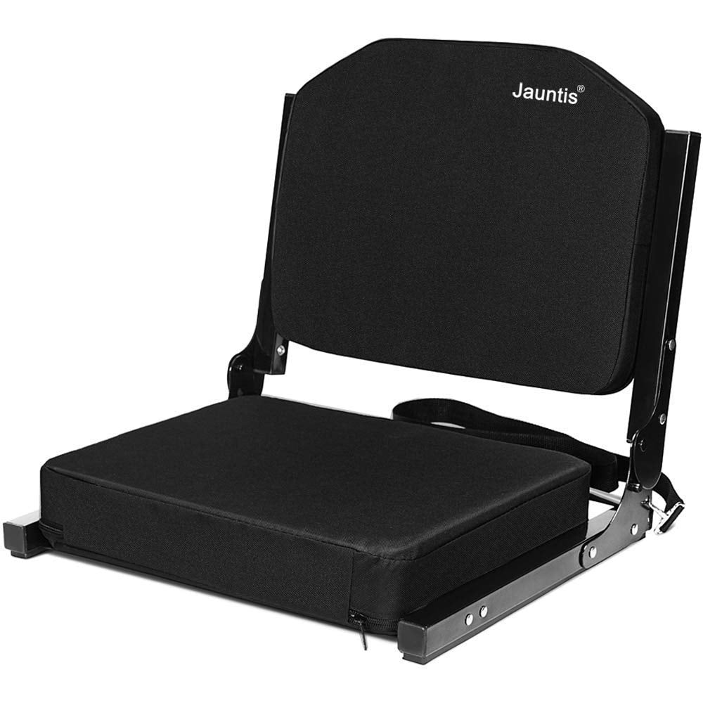 Black Portable Stadium Seats with Back Support Q61571