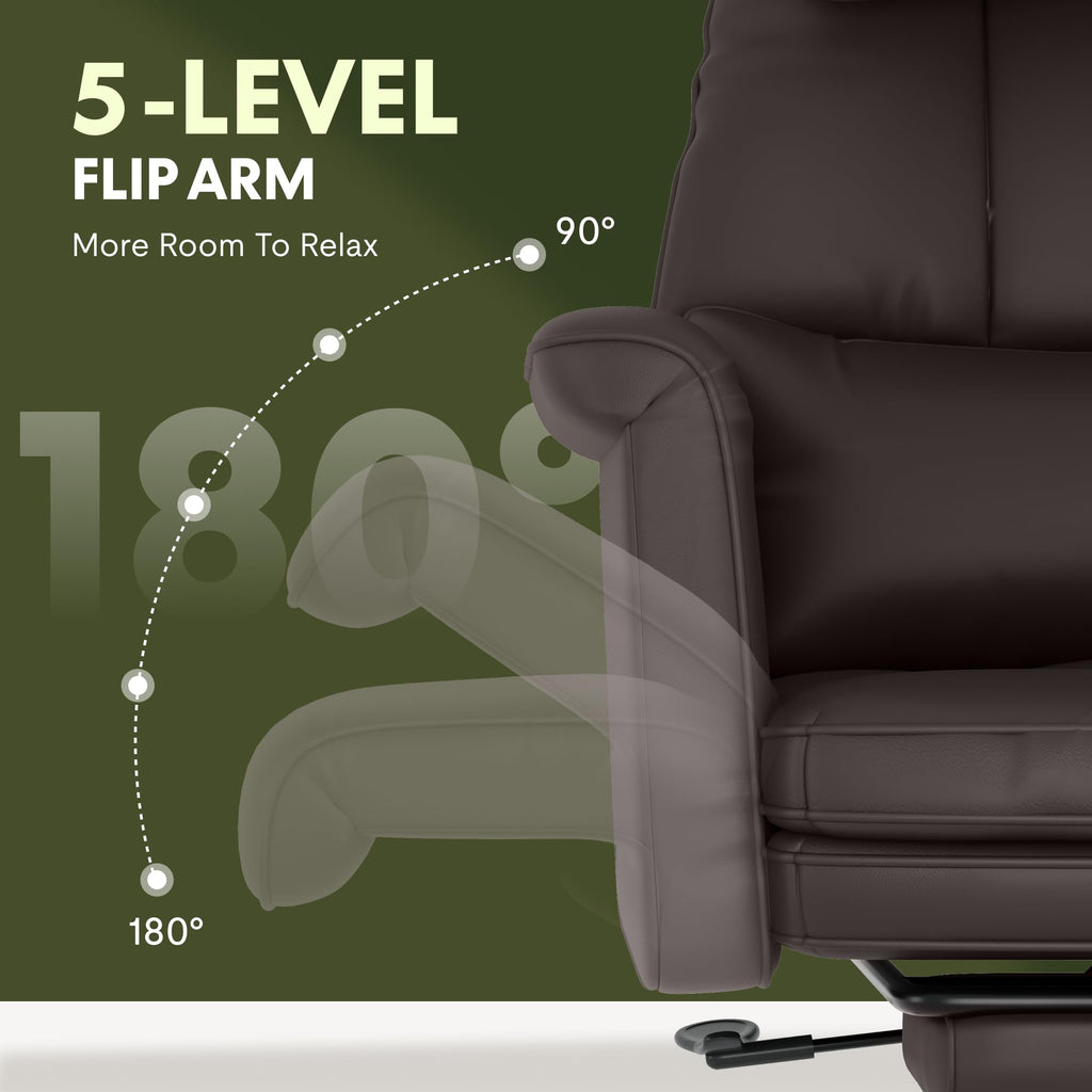Oversized Brown Convertible Office Chair F958180