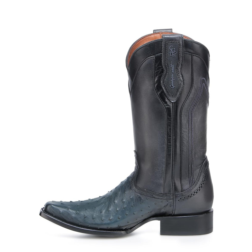 Ostrich Leather Western Boots N3684