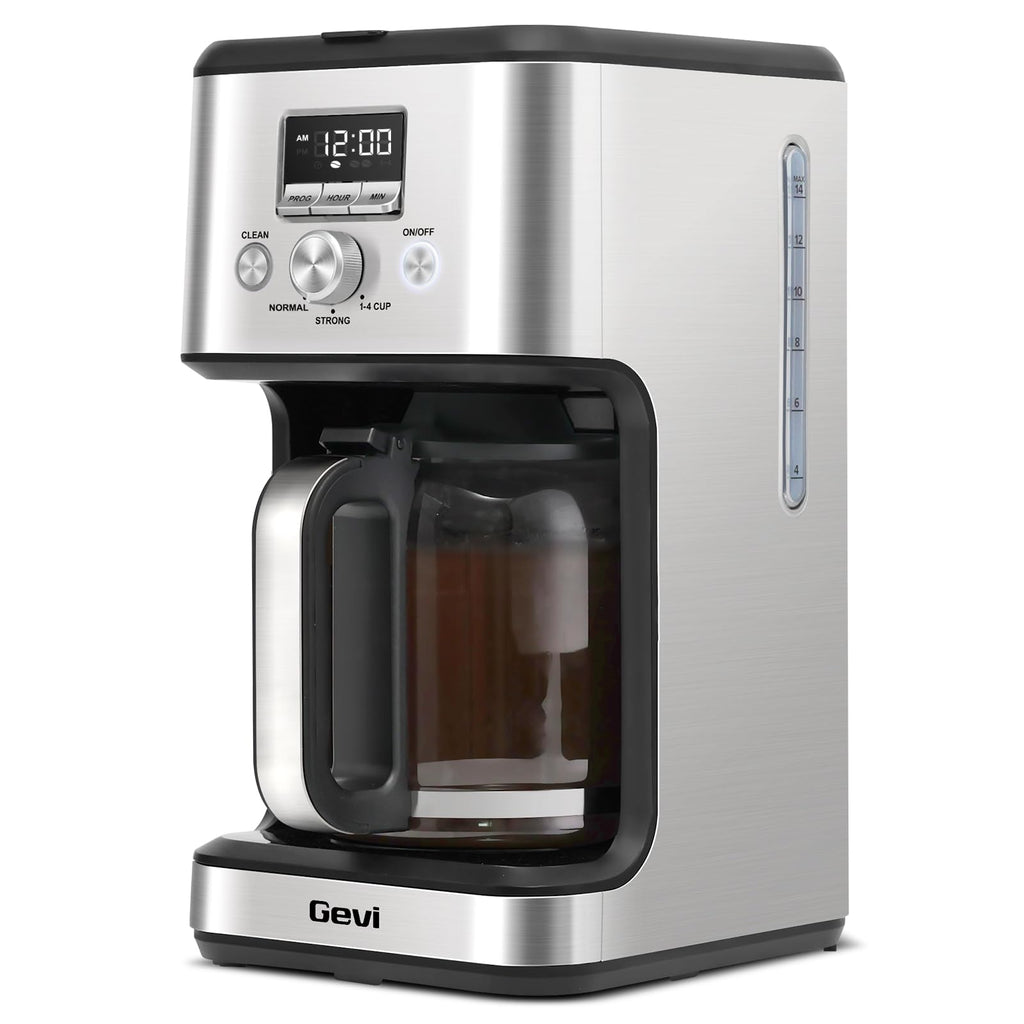 14 Cup Programmable Drip Coffee Maker with Glass Carafe J347