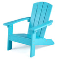 Kids Adirondack Chair, Plastic Toddler Lawn Chair, All-Weather Outdoor Chairs, Turquoise Z5667