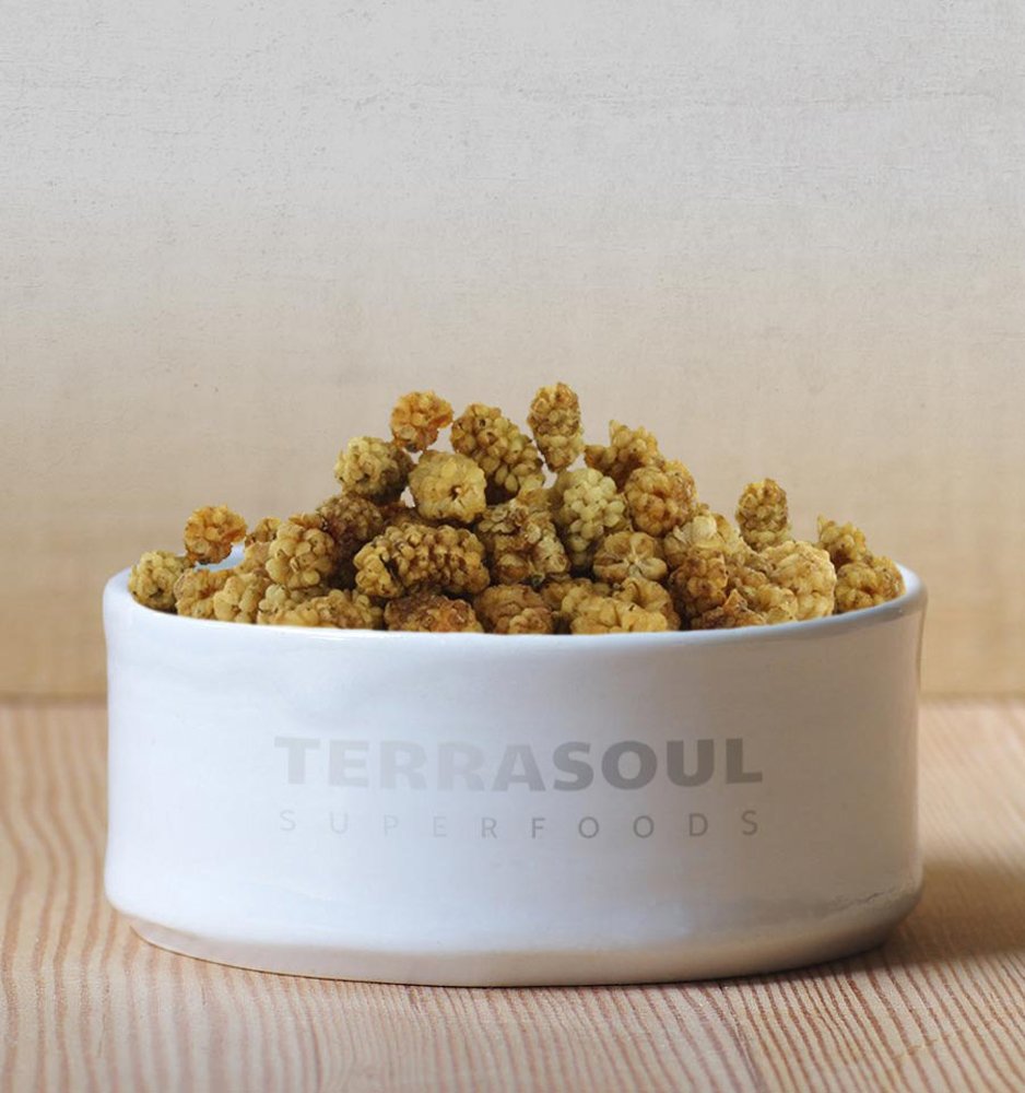 Organic Sun-dried White Mulberries, 2 Lbs (Pack of 2) R9313
