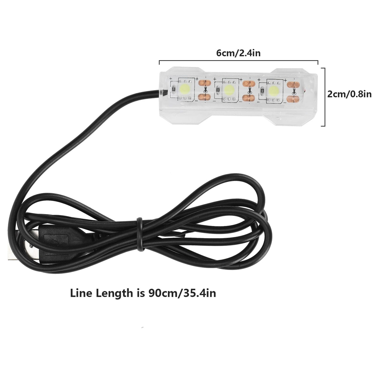 5V 0.6W USB Mini LED Aquarium Plant Light H68529