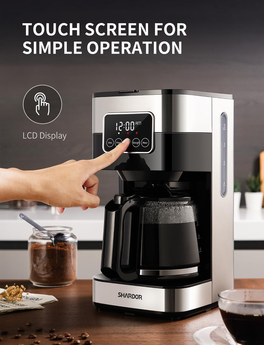10-Cup Programmable Drip Coffee Maker with Permanent Filter H511