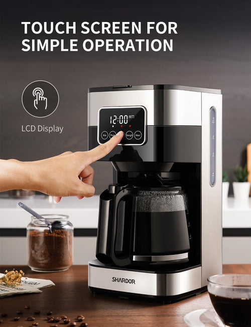 10-Cup Programmable Drip Coffee Maker with Permanent Filter H511