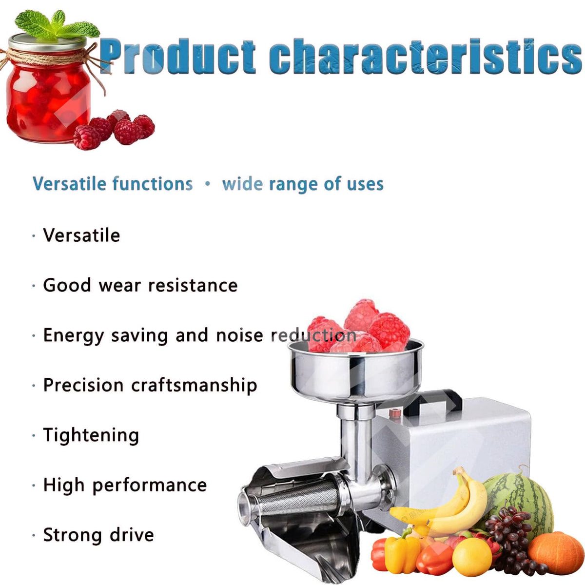 450w Stainless Steel Electric Tomato Strainer Machine W16402