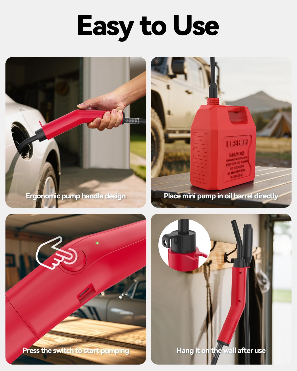 3GPM USB Rechargeable Electric Siphon Pump E898