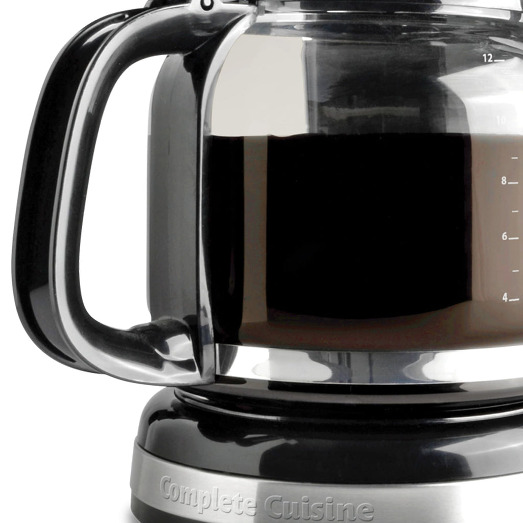 12-Cup Stainless-Steel Coffee Maker with Glass Carafe V283557