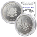 1 oz Silver Cannabis Coin Brilliant Uncirculated in Capsule L4209