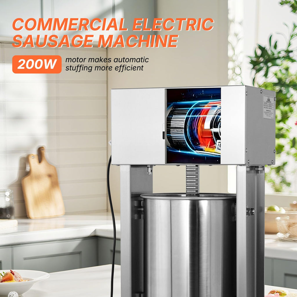 15L Stainless Steel Electric Sausage Stuffer R92356