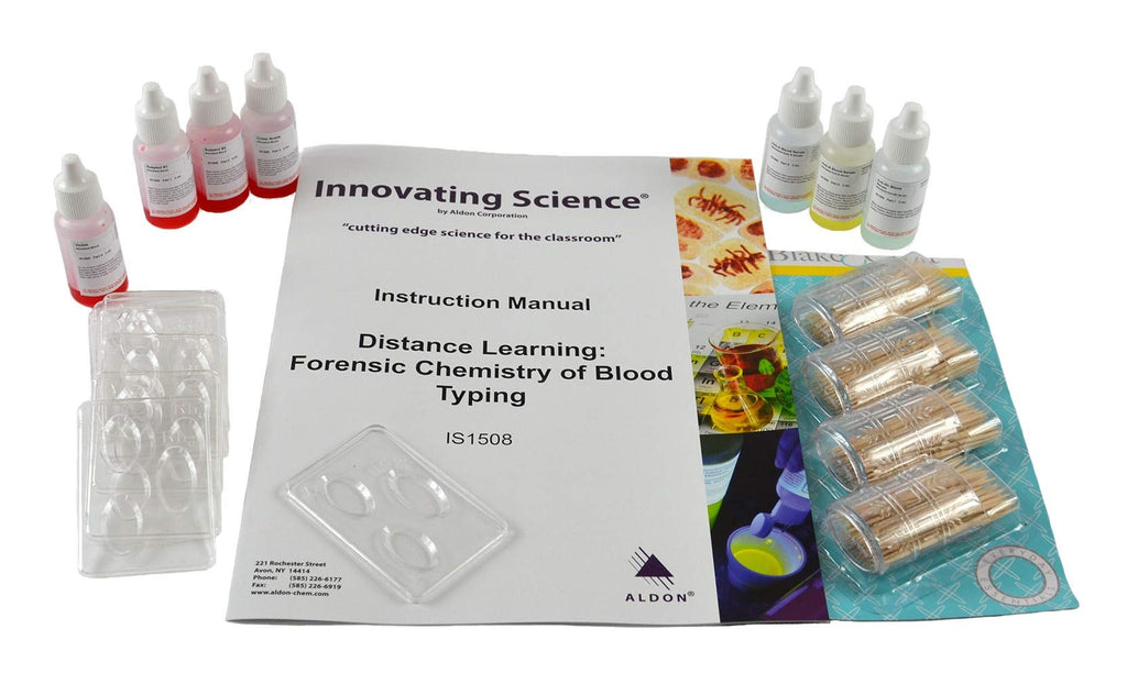 Blood Typing Kit & Murder Mystery Lab Set, 2 Pc S539383