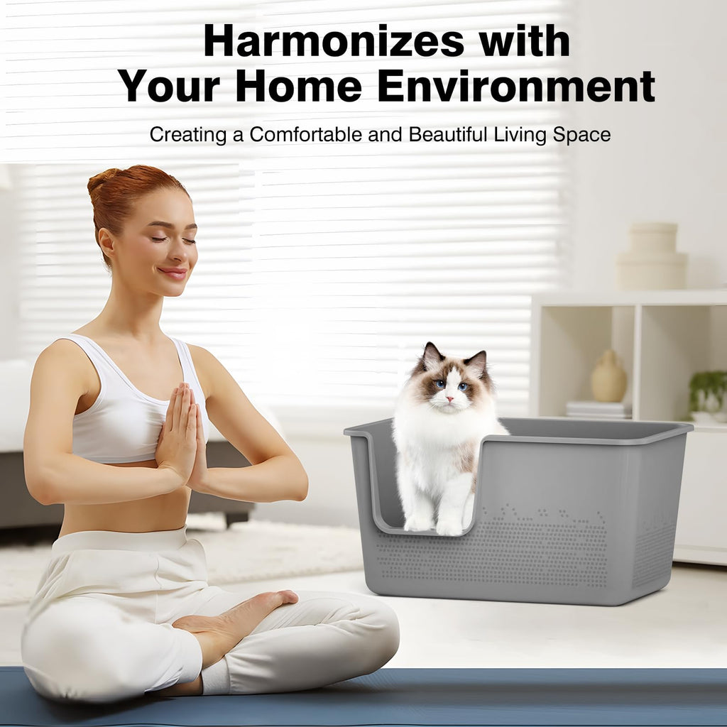 Extra Large High Sided Cat Litter Box P7217